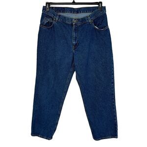 Bullseye SZ 40x30 Jeans Pockets Zip-Fly Medium Wash Blue Mens 100% Cotton